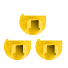 3Pieces Finger Quilting Ruler Patchwork Stitching-Yellow 3CM