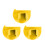 3Pieces Finger Quilting Ruler Patchwork Stitching-Yellow 3CM 1