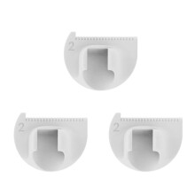3Pcs Professional Quilting Ruler Set Sewing-White 2CM