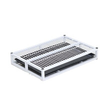 Stainless Steel Dog Toilet Portable Puppy Pee Pad Holder Easy Clean Potty Tray For Indoor Outdoor White 62x45x8 cm