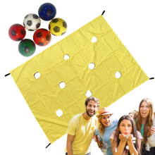 Teambuilding game with pegboard, collaborative games for group lessons Training materials for companies, schools, and outdoor use in yellow