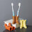 Multipurpose Ceramic Toothbrush Holders Desk Toothpick-Yellow 6