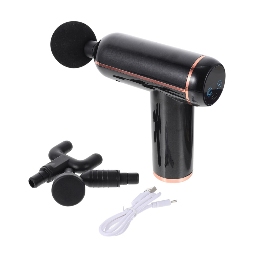 1 Set Fascia Massage Therapy Device Handheld Muscle Massager with Massage Heads Touchscreen Speed Levels for Muscle Relaxation and Pain Relief After