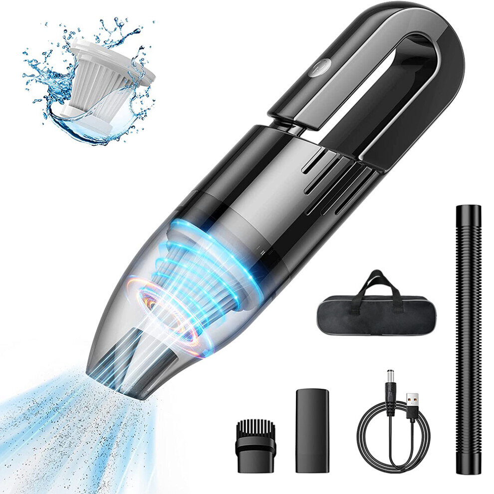 Mini Turbo Vacuum, Cordless & Efficient Suction For Car And Home, Lightweight Handheld Vacuum Cordless With Quiet Cleaning And Fast Charge 9468298093431