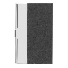 Slim Portable Business Card Case, High-Capacity Card Holder For Men & Women, Stainless Steel Leather Card Wallet With Fashion Design, Professional