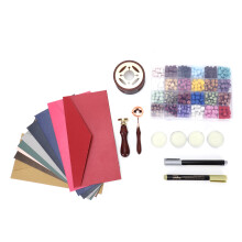 Wax Melting Tools Set, Including Stainless Steel Spoon And Wooden Furnace For Easy Wax Seal Creation