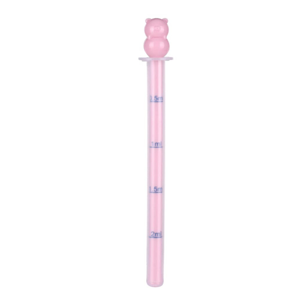Baby Medicine Dispenser Liquid Medicine Feeder Cartoon Shape Syringe Feeder for Toddler Newborn 1 Set (Random Color)