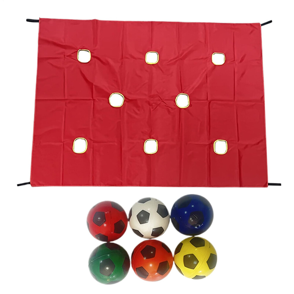Hole Tarp Team Building Game, Group Exercise, Sturdy, Engaging Challenge For Teamwork, Red. 9412369177124