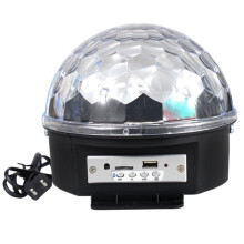 Strălucire fermecătoare: Glob disco, Lumini disco, Stroboscop cu răspuns sonor, Spectacol cu LED, Eficiență energetică, Configurare instantanee