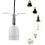 Reptile Heating Lamp Light Holder, High Temperature Resistant E27 Ceramic Socket Compatible with Standard E27 Screw Bulbs, Designed for Various 2