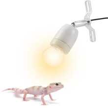Hållare för värmelampa för reptiler, hög temperaturbeständig E27 keramisk sockel kompatibel med standard E27 skruvlampor, designad för olika