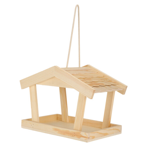 Κιτ ταΐστρας πουλιών DIY, ελκυστικό ξύλινο σπιτάκι ταΐστρας πουλιών για 2