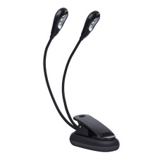 Music Stand Lamp, 2 Lamps, Flexible, Clipon Light, EyeFriendly, Reading Lamp, USB Rechargeable,  Brightness, for Reading and Playing (6 Lamps)