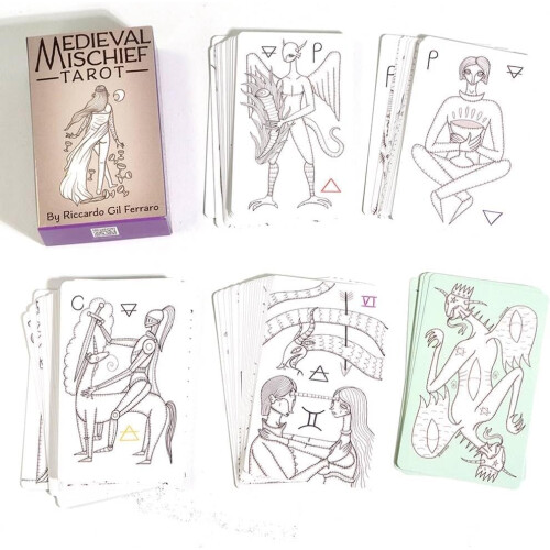 Medieval Mischief Tarot, Tarot Card, Funny Game, Fortune Telling 1