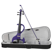 Violin Set Violin Silent Violin Beginner Adults Professional Performance Violin Complete Set (Purple)
