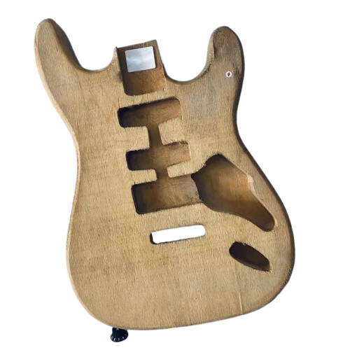 ST Model E Guitar Body Made of Solid Wood for DIY Crack Kits