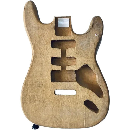 ST Model E Guitar Body Made of Solid Wood for DIY Crack Kits 2