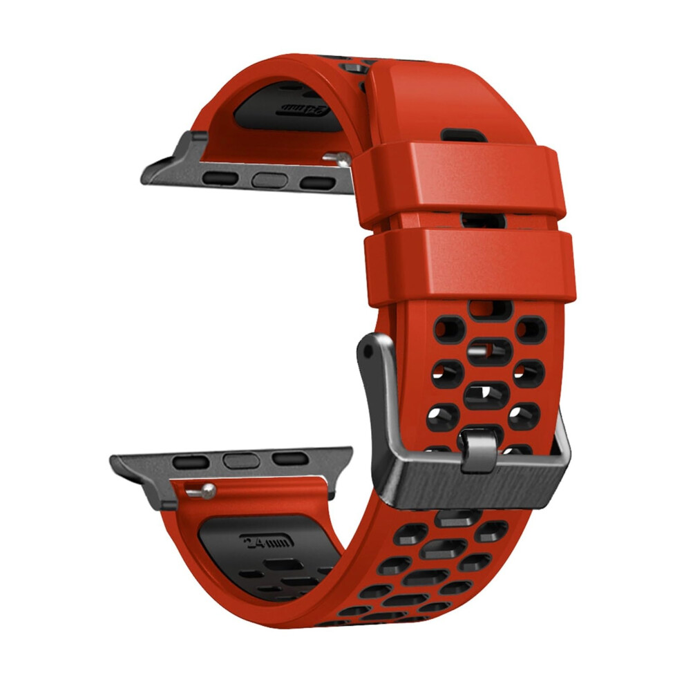 Fkm Rubber Watch Band For Apple Watch Ultra 49Mm 45Mm 44Mm Adjustable Replacement For Series 94 Se 9070919208867