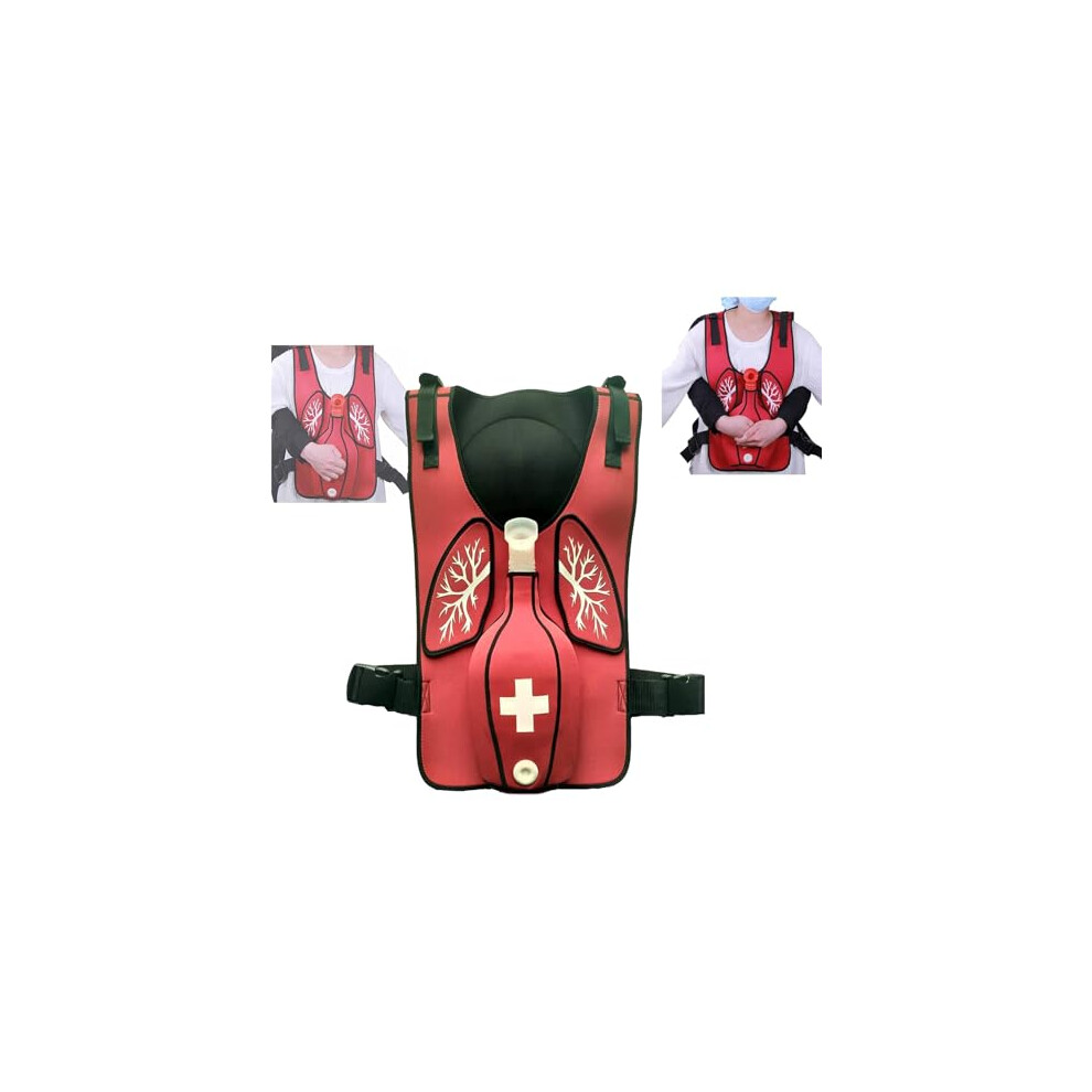 AntiChoking Obstruction Trainer Vest, Airway Simulation Training Wearable for First Responders
