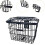 Front Rear Basket Bin Universal Fit Anti Rust Coating Quick Installation 2