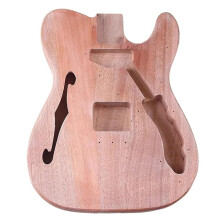 Guitar Body Replacement Kits Oguman Wood E Guitar Body with Double F Hole DIY Accessories