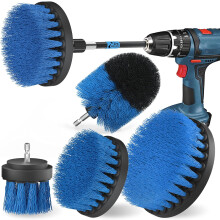 Tub and Shower Cleaner Kit, Drill Brush Attachment with Grout Cleaner, Power Scrubber for Hard-to-Reach Areas, Universal Fit Most Drills, Wire Brushes