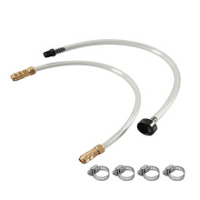 Bleed Tube Kit 2 Pack Filler Tube Kit Bridge Tube Hydraulic Steering with 4 Buckles Exhaust Gasket