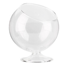Decorative Goblet Shaped Vase For Transparent Fish Tank, Enhanced Beauty With Added Cobblestones, Suitable As A Practical Gift For Bedroom Living Room
