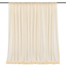Polyester Photography Drapes, Easy Care Backdrop Fabric for Multipurpose Event Decor, 1.5 x 2.5 m White Panels that Add Charm to Any Space, Ideal for