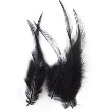 Natural Goose Feathers For Creative Expressions, Professionally Cleaned Feathers In A Multi-purpose Feather Pack, Available In White, Black, Multicolo