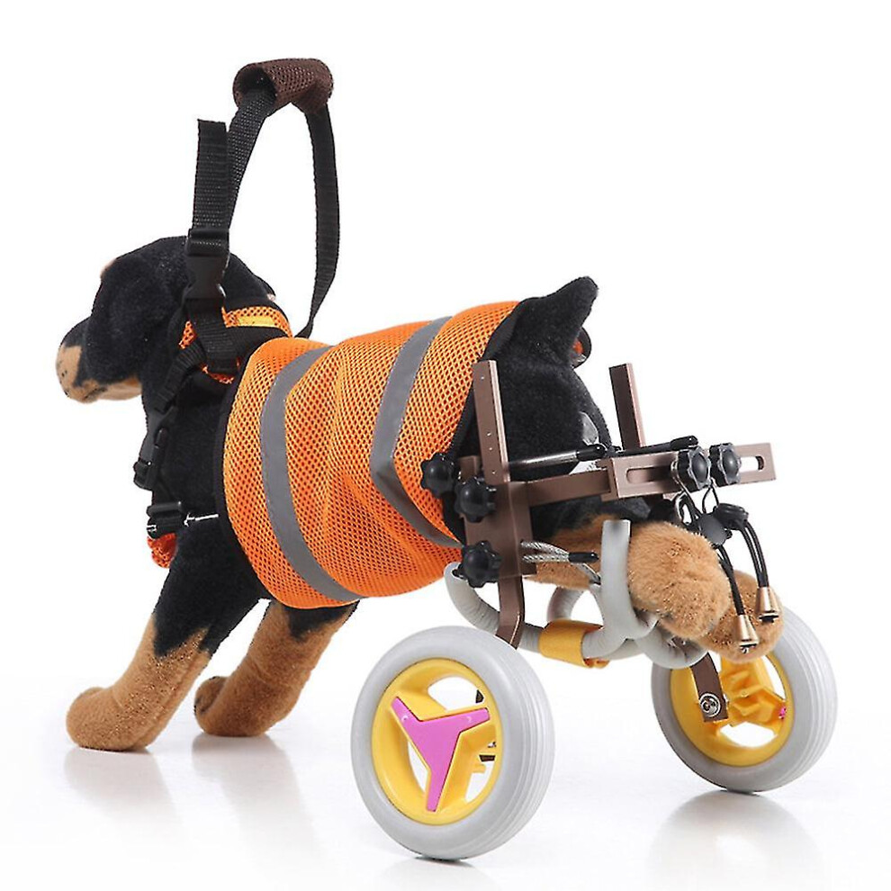 Adaptable Pet Walker, Adjustable Dog Wheelchair for Enhanced Mobility, Lightweight Aluminum Frame Ensures Rust-Free Durability, Rehabilitation Aid