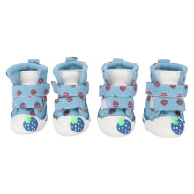 Chaussures pour chien, bottines de sport respirantes et antidérapantes en toile, protection antidérapante pour les pattes avec un joli imprimé