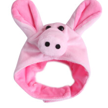 Hata Peataí Éadrom agus Compordach, Feistiú Inchoigeartaithe Ábhar Cairdiúil do Pheataí Gabhálas Ceannbheart Greannmhar Mini, Ábhar Bog Plush