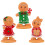 Resin Gingerman Figurines Christmas Table-S Boy Lollipop 2