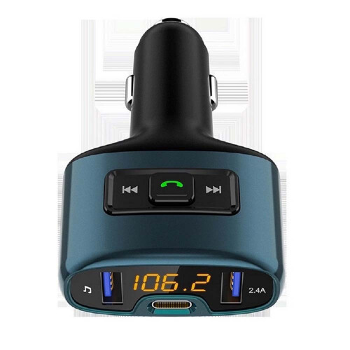 Πομπός FM Bluetooth Electro Cool Blue, φορητή αντλία αέρα 180PSI & 20000mAh, οθόνη LCD ακριβούς πίεσης, 1