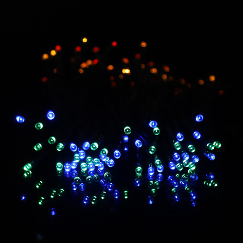 Fairy Lights Outdoor Waterproof LED String Lights Solar Powered with 8 Lighting Modes Auto On Off Quick Charge Memory Function for Garden Wedding 2