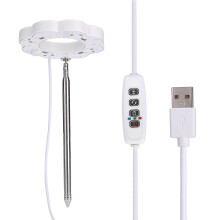 Safe Material Led Plant Lamp With 3 Lighting Modes Full Spectrum Dimmable Brightness Auto On Off Timer And Compact Foldable Design Easy To Install In