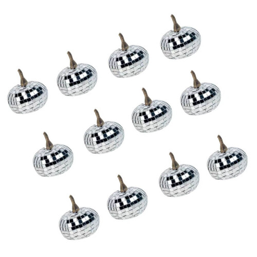 12 Stück saisonale Ornamente, reflektierende metallische