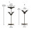 Halloween Decorative Iron Bat Candle Holders Taper-L 4