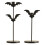 Halloween Decorative Iron Bat Candle Holders Taper-L 2