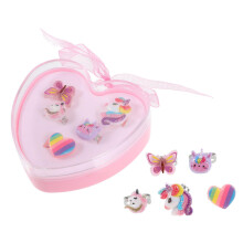 Unicorn Ring for 6 Year Old Girls, Cartoon Toddler Rings Plastic No Gemstone