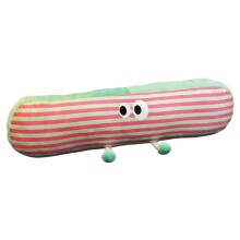 Long Body Pillow Soft Hugging Pillow for Adults, 35.43in Striped Cuddle Pillow FullLength Removable Cover