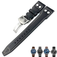 Watch strap made of Italian calf leather, for IWC Pilot Mark Portugieser Portofino, 20 mm, 21 mm, 22 mm, 20 mm, Agate