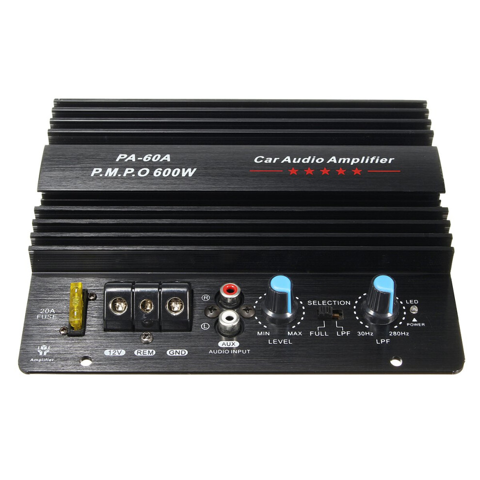 12V 600W Power Audio Mono Amplifier Board Car Bass Subwoofer Amp Pa60a 9365049931694