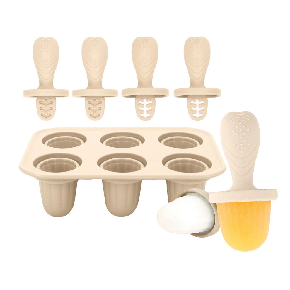 Baby Friendly Ice Cubes Tray For Teething Relief- Model C Beige