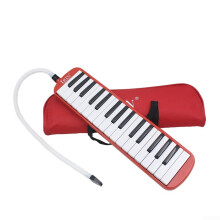 Music Keyboard 32 Keys Melodica Kit Ideal for Young Musicians and Students (Red)