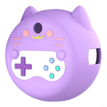 Stylish silicone protective case for Punirunes Virtual Pet Soft Touch with lanyard for easy handling (purple) violet