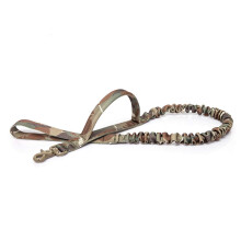 Tactical Lead Dog 2 Handle Quick Release Cat Dog Pet Lead Elastic Rope Military Training Strong (Color: MCP)