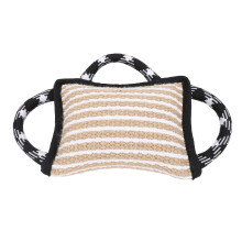 Dog Bite Pillow with 3 Handles, Multifunctional, TearResistant Dog Training Bite Pillow, Ideal Aid for Playtime (Black)