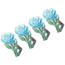 Pinces à nappe à fleurs, pinces décoratives-Rose bleue